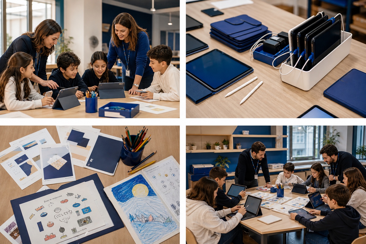 Experienced Robi educators working with children
